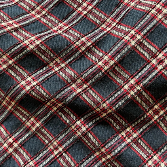 Veronica Beard Asymmetrical Red Plaid Shirt Dress Size 0 - Picture 7 of 11